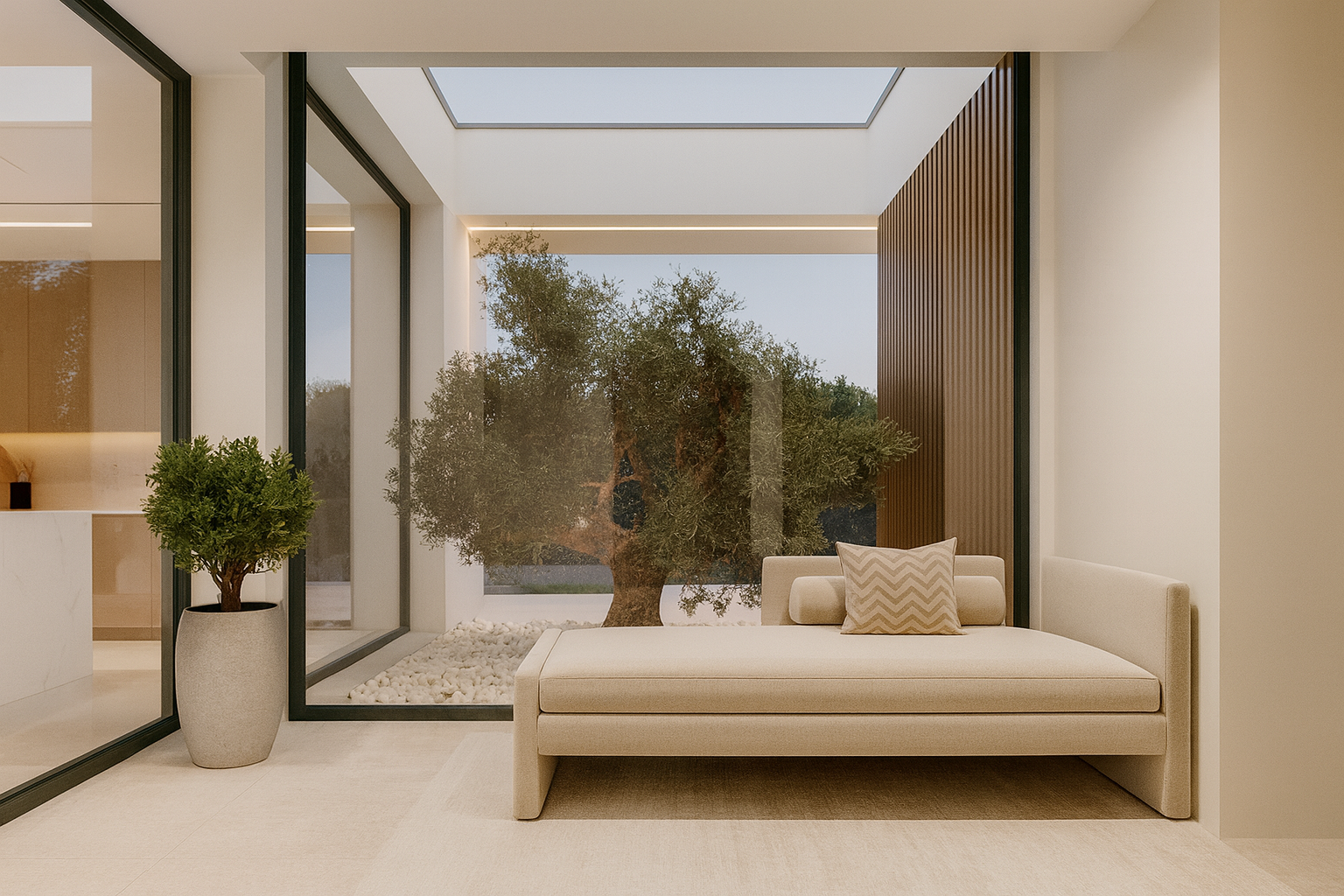 Casa de obra nueva en Cardedeu, 285 m² en una sola planta sobre parcela llana de 1.400 m², con eficiencia energética A, cocina Santos con isla, salón abierto al jardín, 4 habitaciones dobles, 3 baños de diseño, piscina de cloración salina, zona de barbacoa con pérgola y acabados de alta gama.