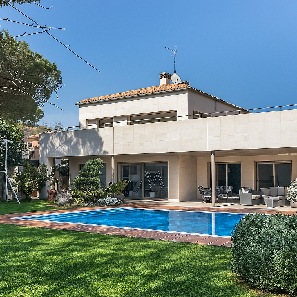 Hay casas que parecen construidas para resistir el paso del tiempo. Y hay otras —como esta— que nacen para habitarlo con sentido. En una de las zonas más tranquilas y exclusivas de Cardedeu, esta vivienda de 662 m² construidos sobre una parcela de 925 m² refleja la armonía entre arquitectura contemporánea, luz mediterránea y calma interior. Fue levantada en 2005 con una visión clara: crear un hogar donde cada estancia respirara amplitud, equilibrio y serenidad. La fachada, sobria y luminosa, se abre al exterior a través de grandes ventanales que borran los límites entre dentro y fuera. Desde el salón principal, el paisaje se convierte en una extensión natural del hogar: una piscina de líneas puras, rodeada de vegetación cuidadosamente trazada, invita a detener el ritmo. El interior conserva esa misma coherencia. En la planta baja, la zona de día se articula en torno a un gran salón-comedor abierto al jardín, una cocina office moderna y funcional, y una galería que se convierte en refugio visual durante las horas doradas del día. La luz se filtra de forma sutil, transformando los espacios sin estridencias. En esta misma planta, tres dormitorios tipo suite con baño privado y salida al exterior refuerzan la idea de independencia y bienestar. Todo está pensado para vivir en un mismo nivel, sin esfuerzo, en conexión constante con el exterior. La planta superior acoge la suite principal: un espacio íntimo con zona de estar, vestidor, baño y una terraza solárium de más de 70 m² desde donde contemplar el horizonte del Vallès. Un rincón de calma suspendido sobre el jardín, donde el tiempo parece ralentizarse. En la planta subterránea, el diseño mantiene el mismo cuidado: un amplio garaje para seis vehículos, bodega, despensa y una habitación con baño propio, ideal como zona de servicio o estudio independiente. Los acabados hablan de calidad y sobriedad: pavimentos cálidos, carpinterías de aluminio con cierre térmico, persianas motorizadas, calefacción por suelo radiante y sistema de seguridad integral. Un pozo privado abastece el riego y la piscina, sumando eficiencia y respeto por el entorno. A solo cinco minutos a pie del centro de Cardedeu y veinte de Granollers, esta casa ofrece un equilibrio poco frecuente: la privacidad de una gran residencia y la comodidad de vivir conectados con todos los servicios. En Mudita Barcelona la sentimos como una de esas casas con alma: espacios que no buscan impresionar, sino acompañar. Aquí, cada rincón respira calma. Cada línea tiene propósito. Y cada amanecer recuerda que el verdadero lujo no está en poseer más, sino en vivir despacio y con belleza. Si deseas conocerla con calma, te invitamos a escribirnos y dejar que esta casa te hable en persona. A veces, las viviendas más especiales solo se revelan a quien las mira con tiempo.