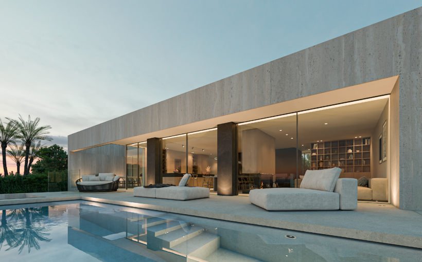 Villa de lujo de obra nueva en Teià con arquitectura contemporánea, jardín y piscina | Mudita Barcelona