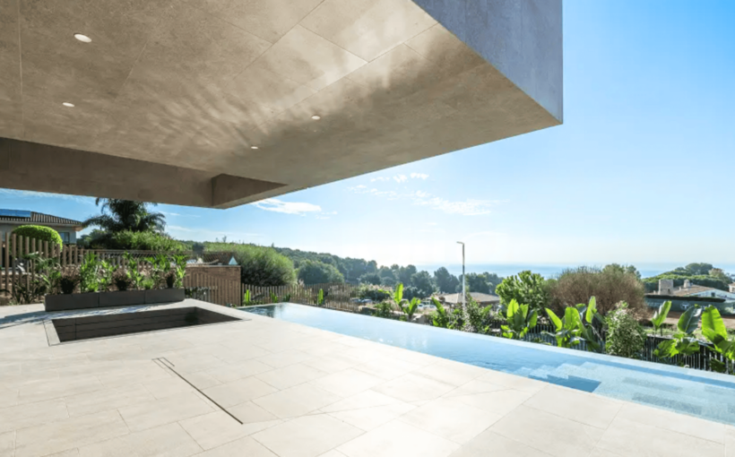 villa contemporánea de lujo en Teià con vistas al Mediterráneo, arquitectura contemporánea en el Maresme