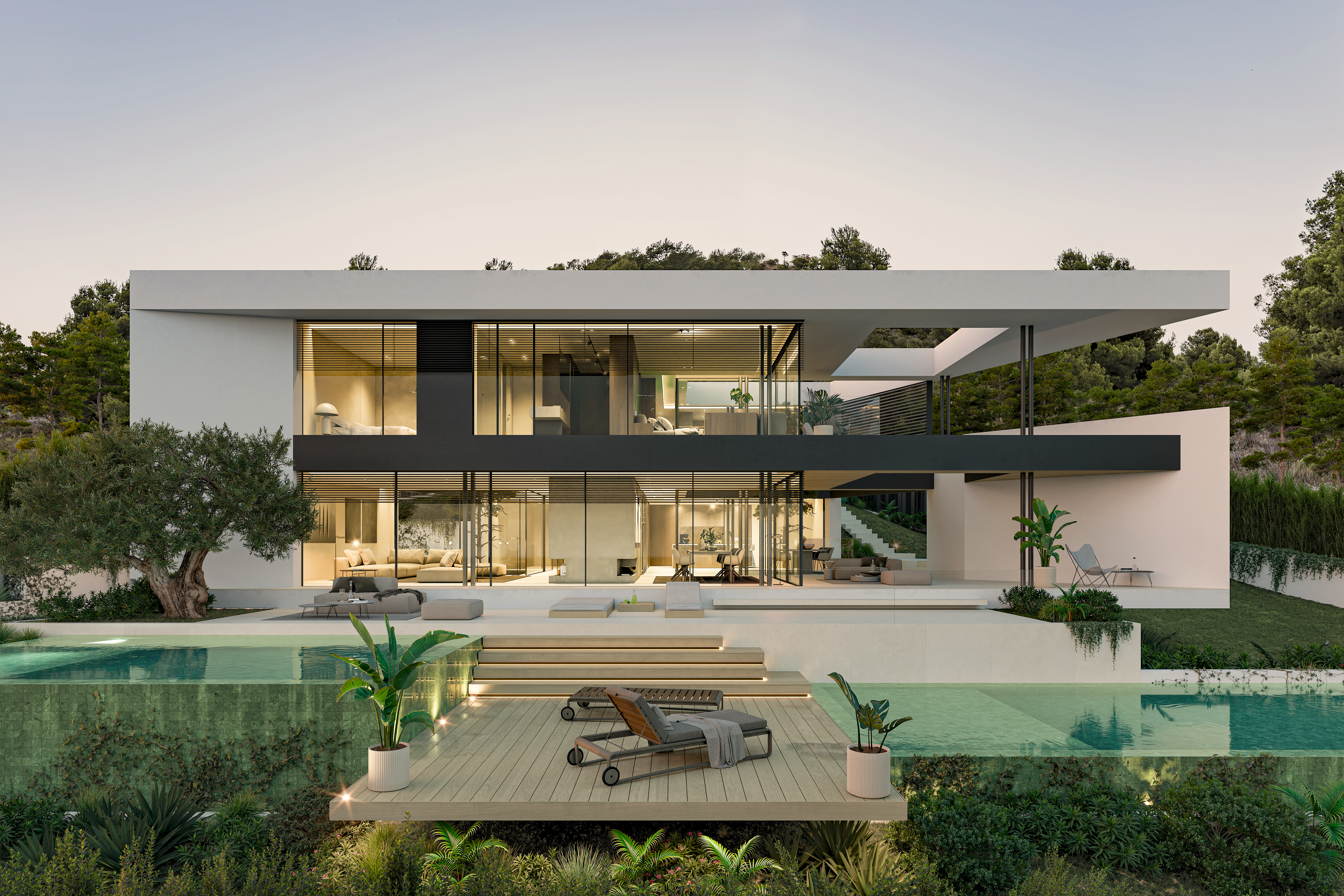 villa de lujo con vistas al mar en Premià de Dalt