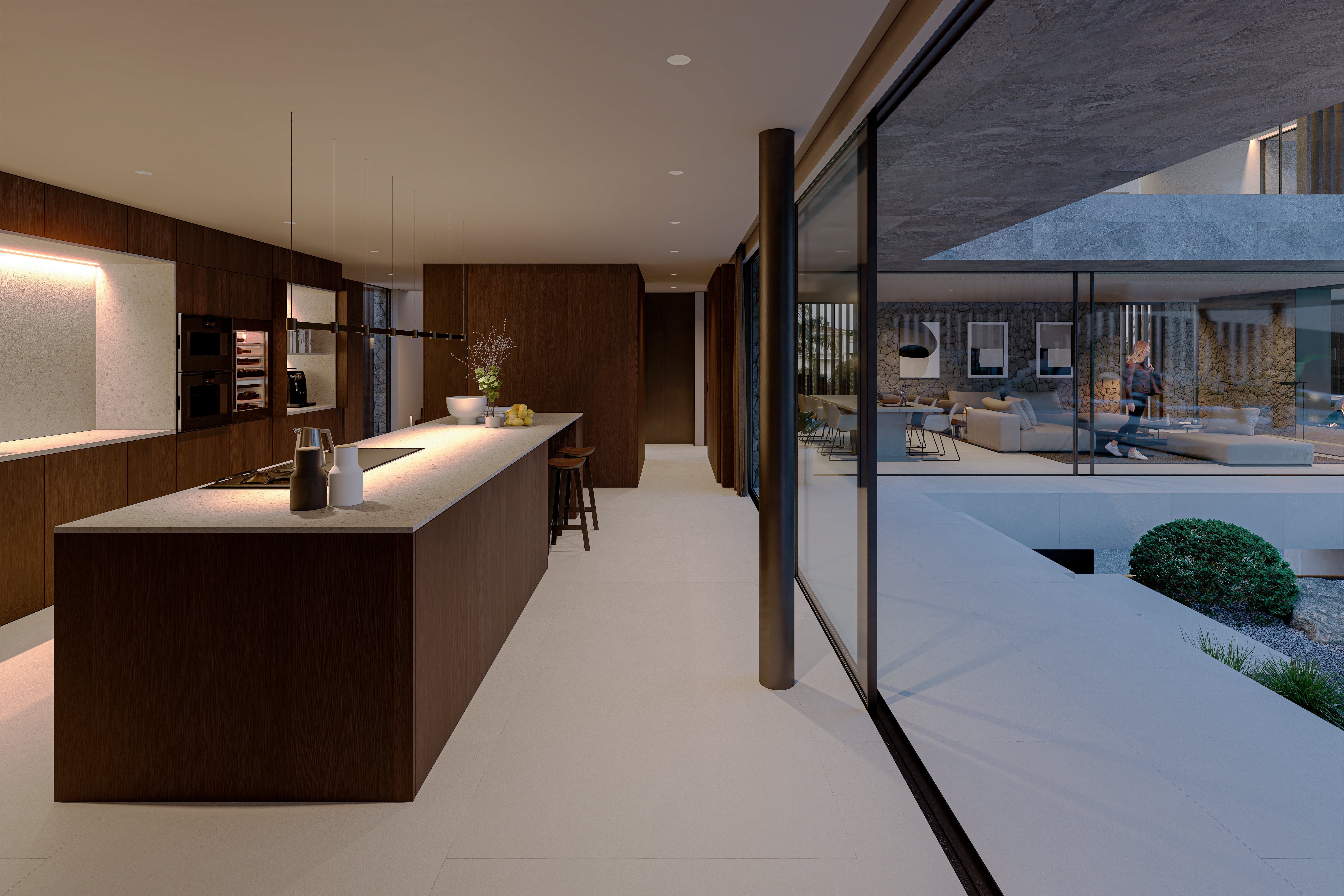 villa exclusiva en Teià con diseño contemporáneo y entorno mediterráneo